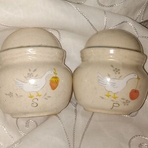 Vintage Geese Salt & Pepper Shakers